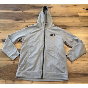 Orangetheory OTF Hoodie Mens XL Gray Full Zip Sweatshirt More Life Logo